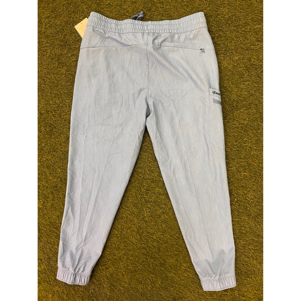 Ariat Blackwell Scrub Pants Women Large Light Blue Heather NUA Jogger 10039956 - Picture 14 of 15